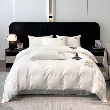 91家纺网 家纺一手货源 找家纺 （总）奥汀洛2025 贝拉天丝提花刺绣四件套