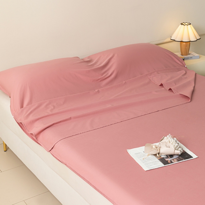 91家纺网 家纺一手货源 找家纺 澳梵家居 60s全棉纯色旅行睡袋 蜜豆粉