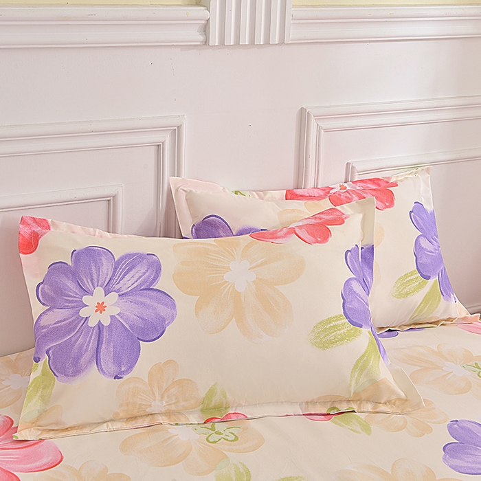 91家纺网 家纺一手货源 找家纺 小雨家纺 2026新款芦荟棉单被套 甜梦-莲