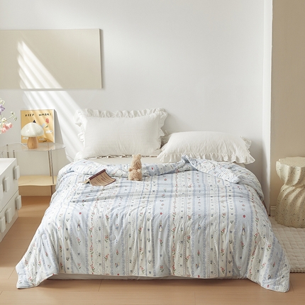 怡家居 2024新款A类云柔针织棉夏被 绅士兔