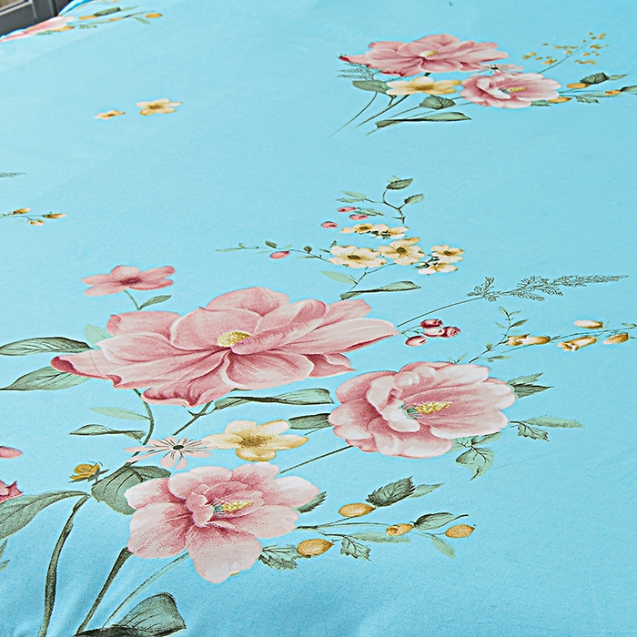 91家纺网 家纺一手货源 找家纺 小雨家纺 2026新款芦荟棉床裙三件套 碧玉佳人-兰