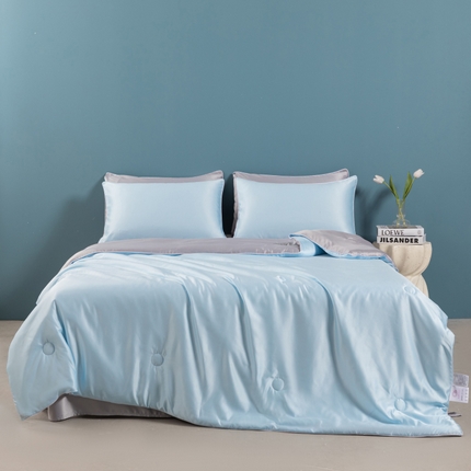 91家纺网 家纺一手货源 找家纺 （总）梦镜家纺 2025新款凉感丝双拼夏凉被夏被空调被夏被四件套