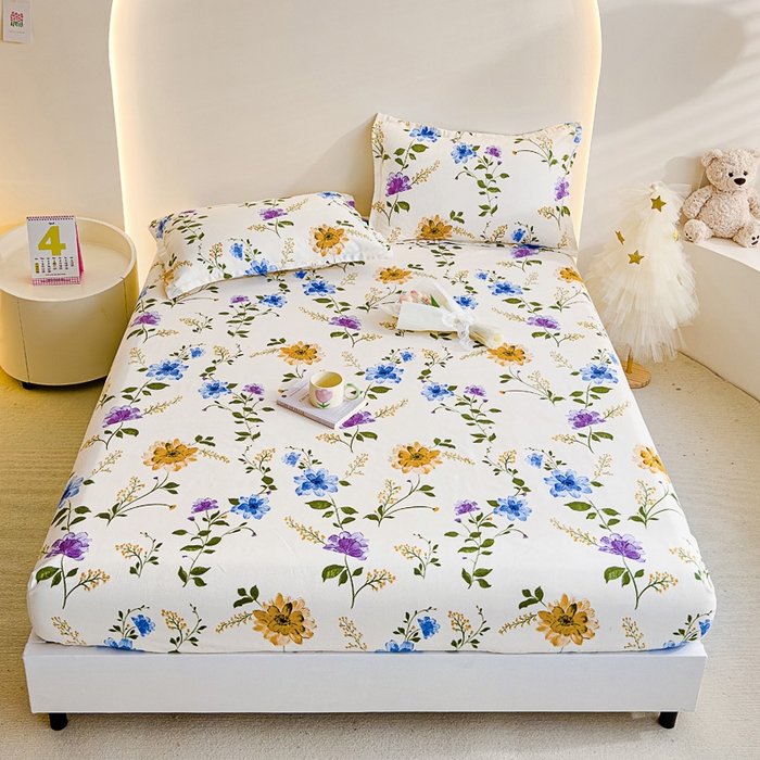 91家纺网 家纺一手货源 找家纺 靓生活 2024新款加厚磨毛生态棉单品床笠 爱的主题