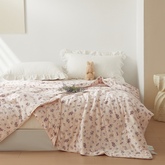 91家纺网 家纺一手货源 找家纺 怡家居 2024新款A类云柔针织棉夏被 夏朵