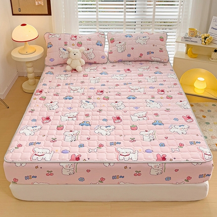 91家纺网 家纺一手货源 找家纺 （总）富馨莱 2024新款纯棉夹棉床笠