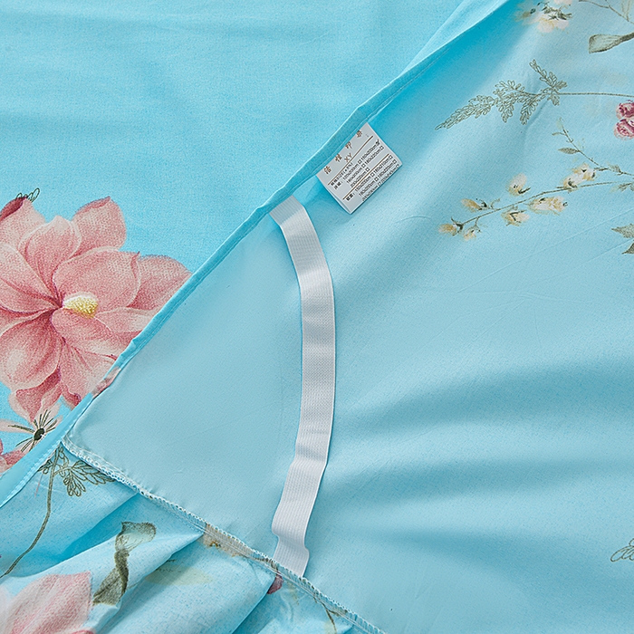 91家纺网 家纺一手货源 找家纺 小雨家纺 2026新款芦荟棉床裙四件套 碧玉佳人-兰