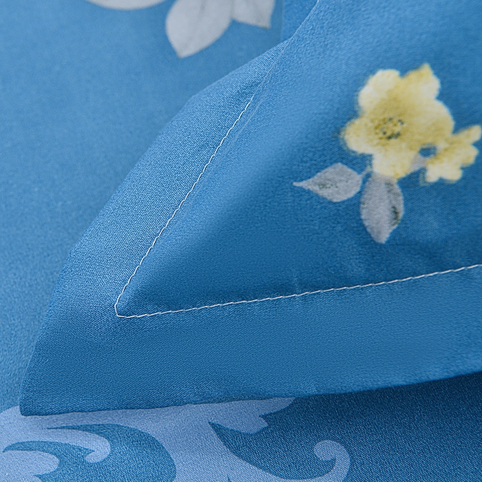 91家纺网 家纺一手货源 找家纺 小雨家纺 2026新款芦荟棉床裙三件套 花枝招展-兰