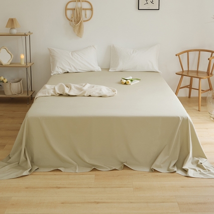 91家纺网 家纺一手货源 找家纺 （总）新款40支全棉水洗棉纯色单品系列-单床单