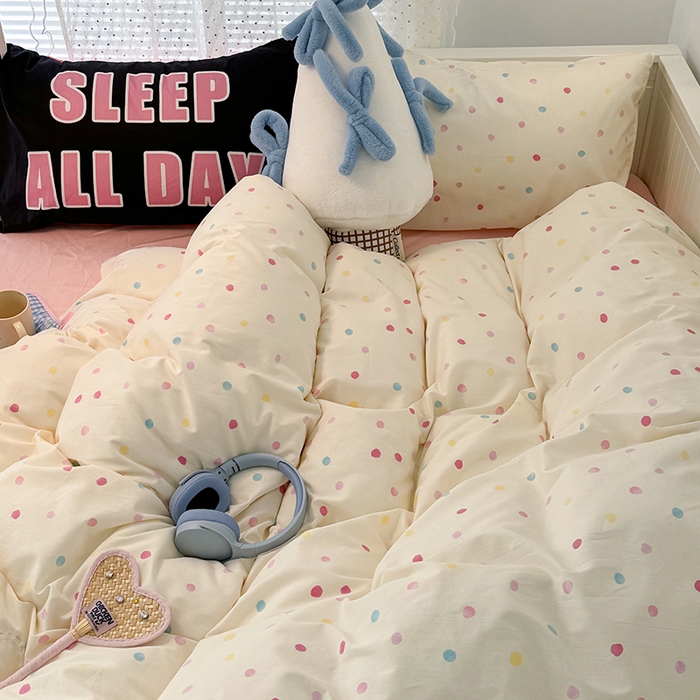 91家纺网 家纺一手货源 找家纺 （总）昔可 新款创意枕套时尚柔舒全棉四件套