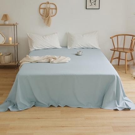 91家纺网 家纺一手货源 找家纺 （总）新款40支全棉水洗棉纯色单品系列-单床单