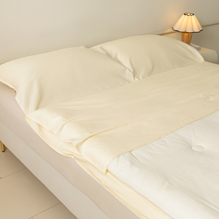 91家纺网 家纺一手货源 找家纺 澳梵家居 60s全棉纯色旅行睡袋 奶油白