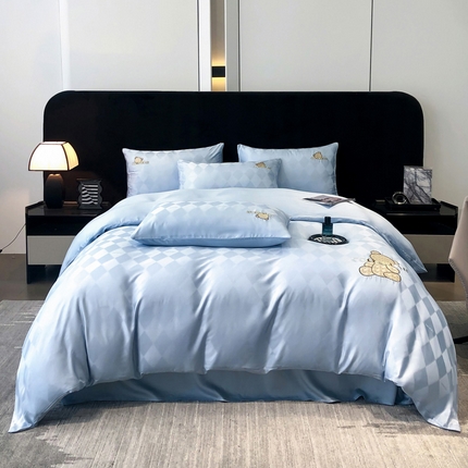 91家纺网 家纺一手货源 找家纺 （总）奥汀洛2025 贝拉天丝提花刺绣四件套