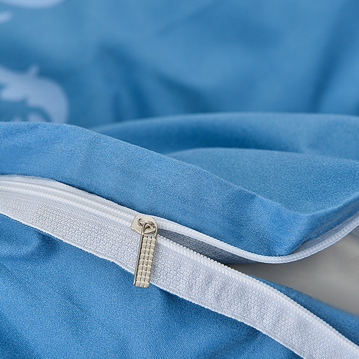 91家纺网 家纺一手货源 找家纺 小雨家纺 2026新款芦荟棉单被套 花枝招展-兰