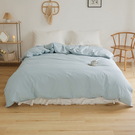 91家纺网 家纺一手货源 找家纺 （总）新款40支全棉水洗棉纯色单品系列-单被套