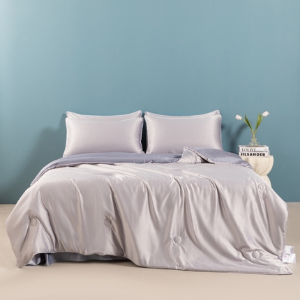 91家纺网 家纺一手货源 找家纺 （总）梦镜家纺 2025新款凉感丝双拼夏凉被夏被空调被夏被四件套