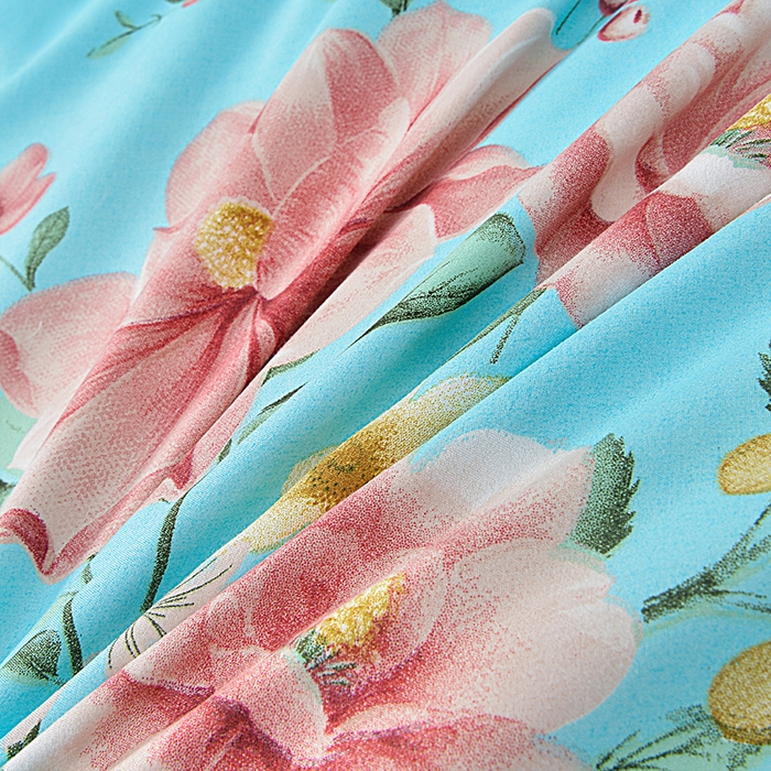 91家纺网 家纺一手货源 找家纺 小雨家纺 2026新款芦荟棉单被套 碧玉佳人-兰