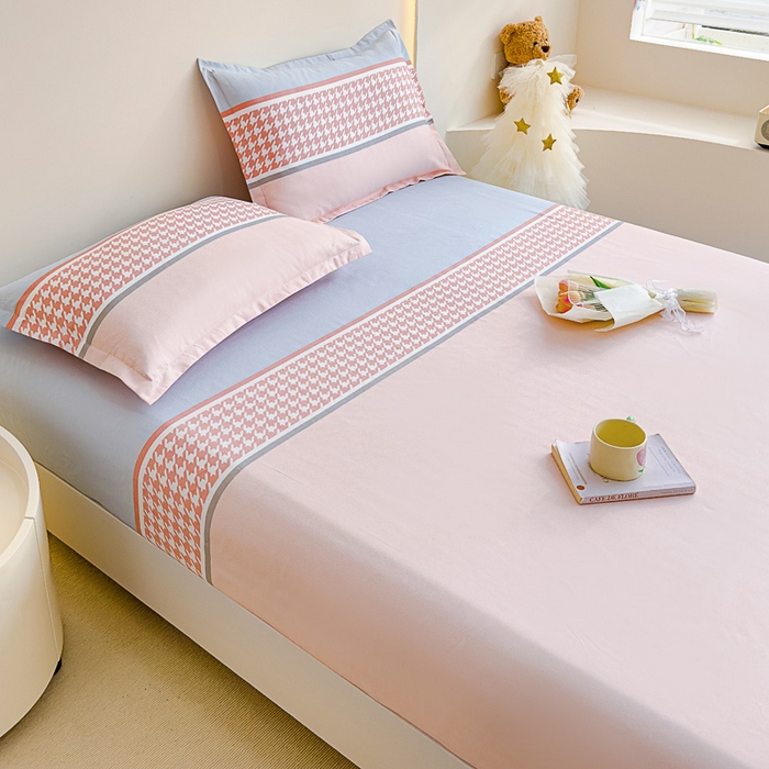 91家纺网 家纺一手货源 找家纺 靓生活 2024新款加厚磨毛生态棉单品床笠 罗莎