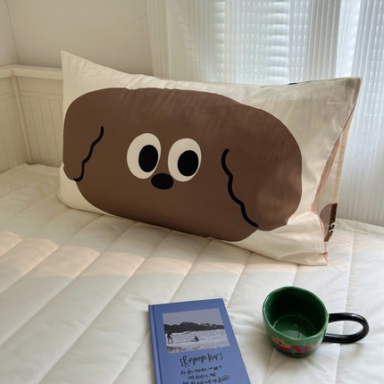 91家纺网 家纺一手货源 找家纺 （总）桃喜 2024新款全棉印花卡通混搭系列四件套-单枕套