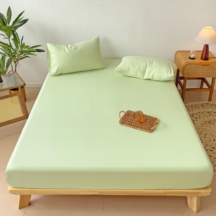 维娜斯家纺 2024新款亲肤水洗棉防水床笠 薄荷绿