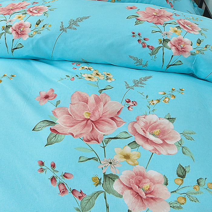 91家纺网 家纺一手货源 找家纺 小雨家纺 2026新款芦荟棉床裙四件套 碧玉佳人-兰