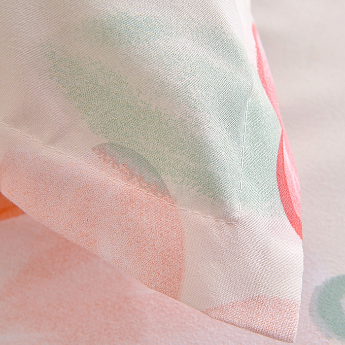 91家纺网 家纺一手货源 找家纺 小雨家纺 2026新款芦荟棉床裙三件套 甜梦-桔