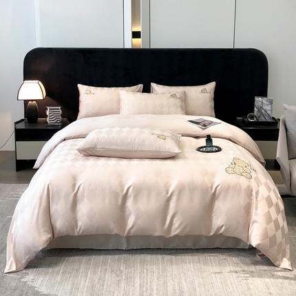 91家纺网 家纺一手货源 找家纺 （总）奥汀洛2025 贝拉天丝提花刺绣四件套