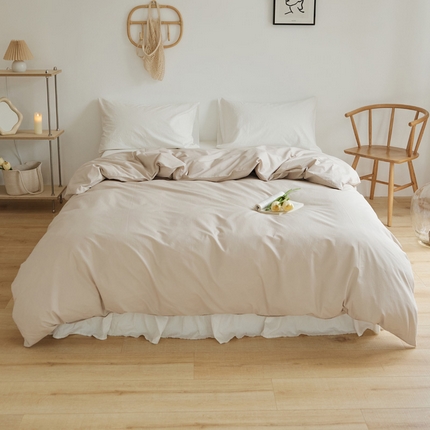 新款40支全棉水洗棉纯色单品系列-单被套 裸色