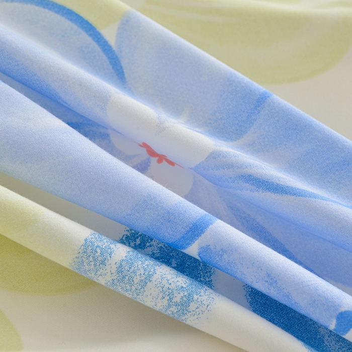 91家纺网 家纺一手货源 找家纺 小雨家纺 2026新款芦荟棉单被套 甜梦-绿