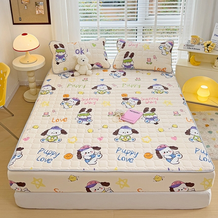 91家纺网 家纺一手货源 找家纺 （总）富馨莱 2024新款纯棉夹棉床笠