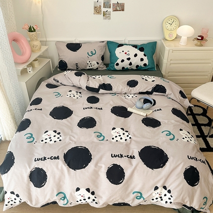 91家纺网 家纺一手货源 找家纺 （总）昔可 新款创意枕套时尚柔舒全棉四件套