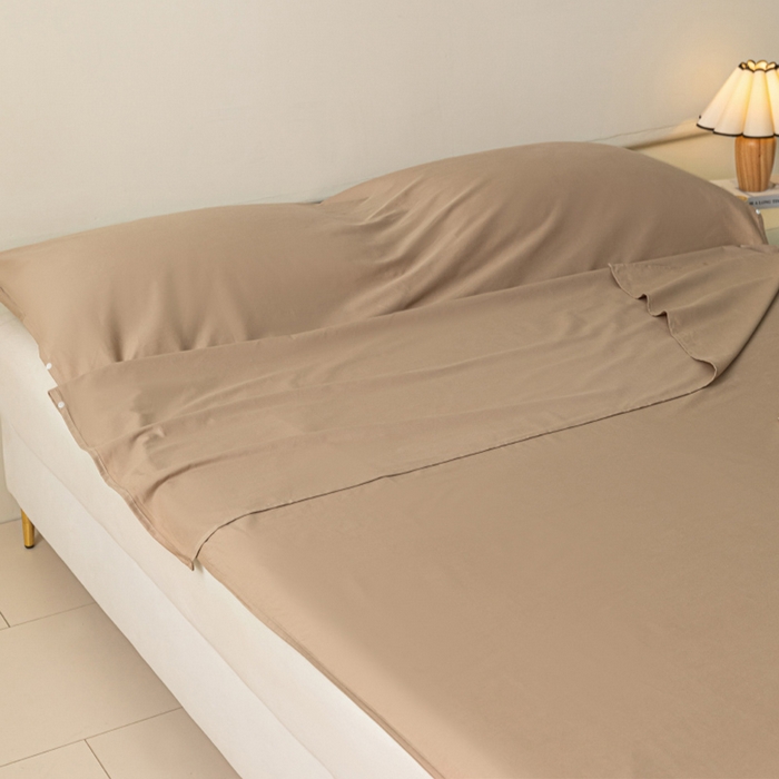 91家纺网 家纺一手货源 找家纺 澳梵家居 60s全棉纯色旅行睡袋 茶棕