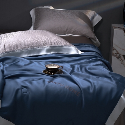 91家纺网 家纺一手货源 找家纺 （总）朴罗 （ 原岚图） 2024新款金蚕乳丝大宽边拼角单夏被