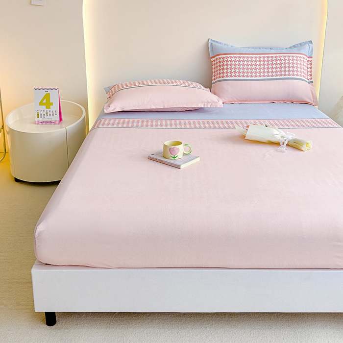 91家纺网 家纺一手货源 找家纺 靓生活 2024新款加厚磨毛生态棉单品床笠 罗莎