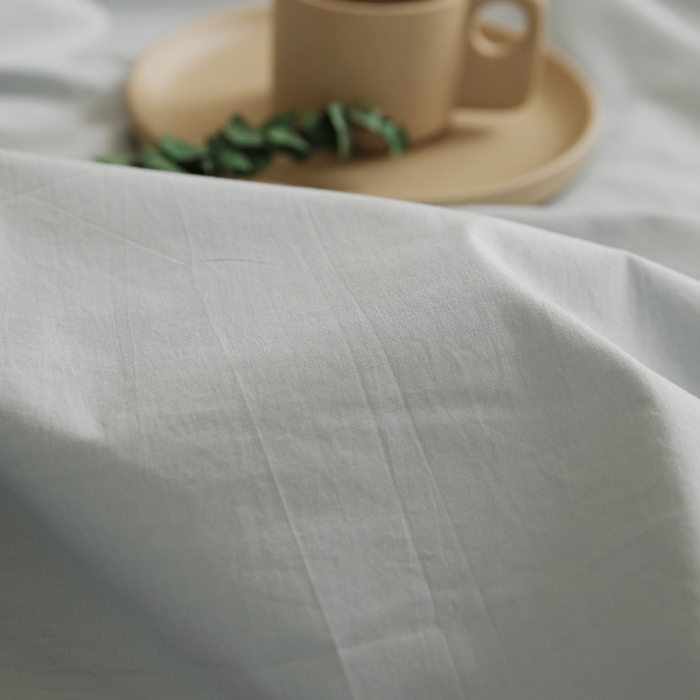 91家纺网 家纺一手货源 找家纺 新款40支全棉水洗棉纯色单品系列-单床单 雾霾蓝