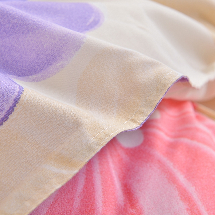 91家纺网 家纺一手货源 找家纺 小雨家纺 2026新款芦荟棉单被套 甜梦-莲