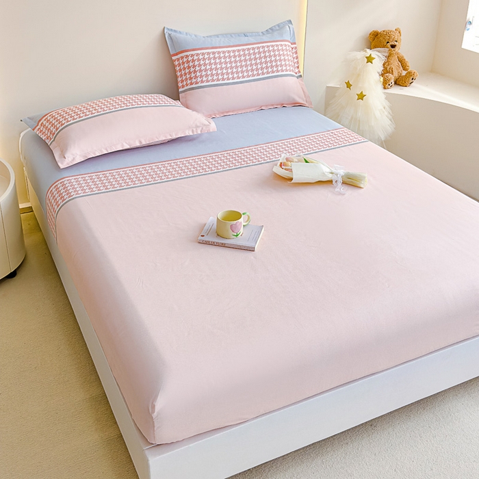 91家纺网 家纺一手货源 找家纺 靓生活 2024新款加厚磨毛生态棉单品床笠 罗莎