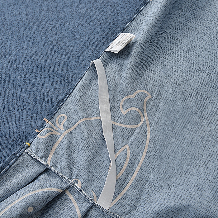 91家纺网 家纺一手货源 找家纺 小雨家纺 2026新款芦荟棉床裙三件套 小鲸鱼