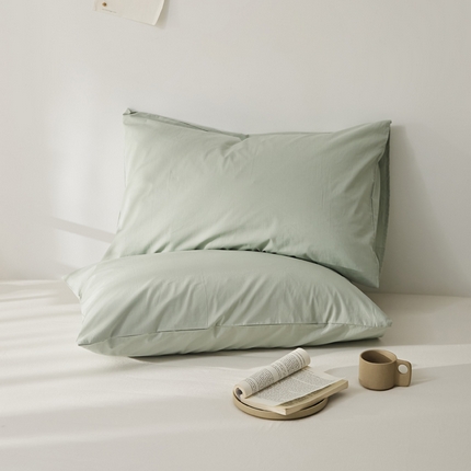 （总）新款40支全棉水洗棉纯色单品系列-单枕套