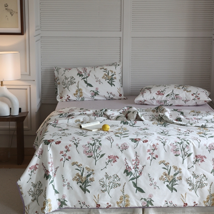 91家纺网 家纺一手货源 找家纺 棉眠 2024新款纯棉夏被 春日