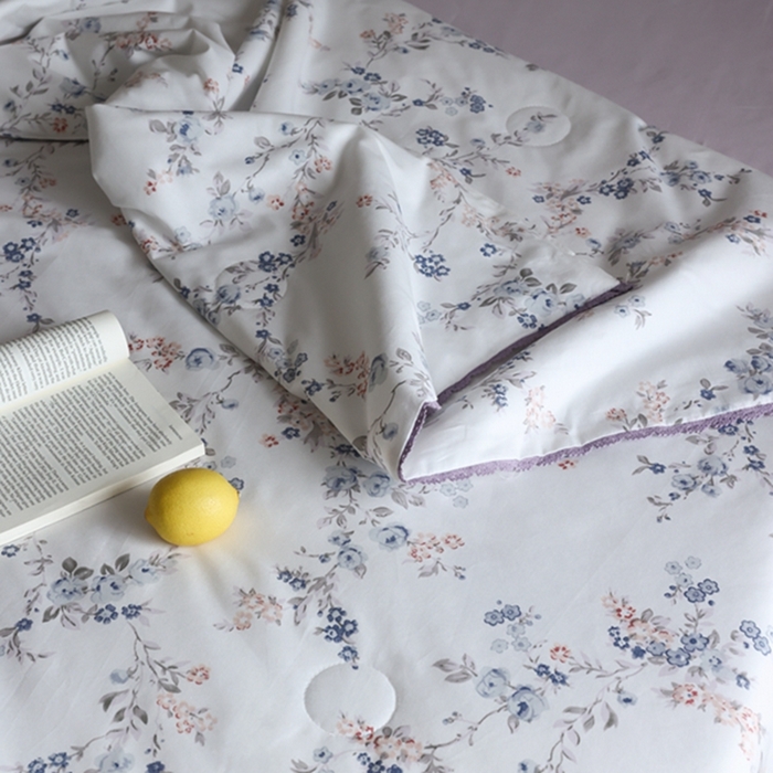 91家纺网 家纺一手货源 找家纺 棉眠 2024新款纯棉夏被 粉墨