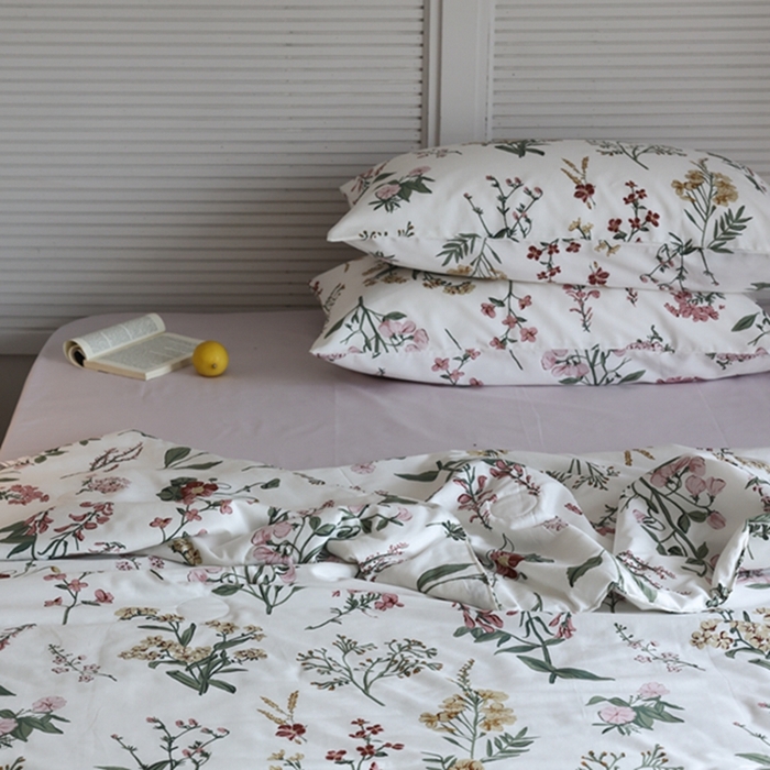 91家纺网 家纺一手货源 找家纺 棉眠 2024新款纯棉夏被 春日