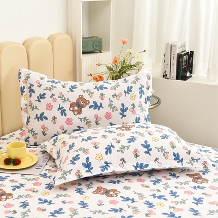 91家纺网 家纺一手货源 找家纺 （总）名优家纺 2024新款13070全棉印花系列单品枕套