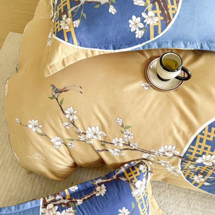 91家纺网 家纺一手货源 找家纺 （总）优尚家纺 2025新款亲肤磨毛新国风大版系列四件套