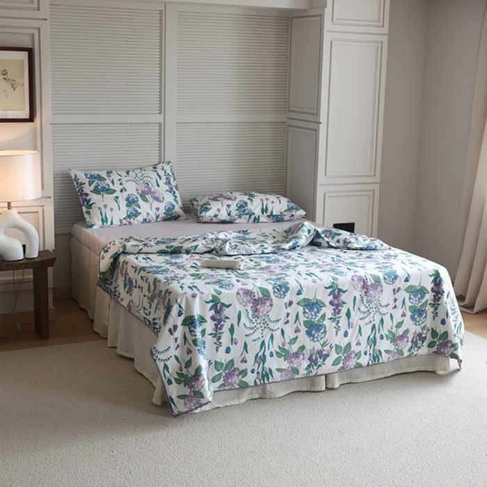 91家纺网 家纺一手货源 找家纺 棉眠 2024新款纯棉夏被 万神殿