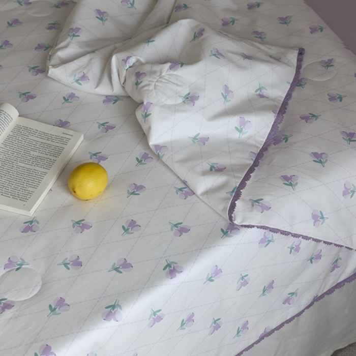 91家纺网 家纺一手货源 找家纺 棉眠 2024新款纯棉夏被 香草沙拉