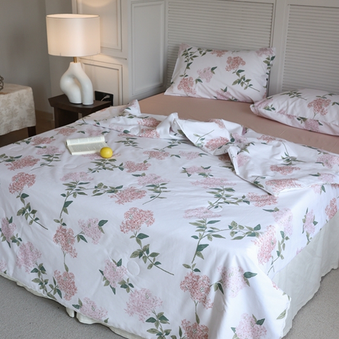 91家纺网 家纺一手货源 找家纺 棉眠 2024新款纯棉夏被 林间