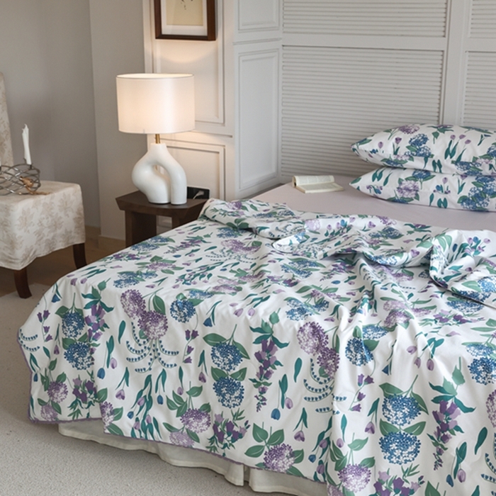 91家纺网 家纺一手货源 找家纺 棉眠 2024新款纯棉夏被 万神殿