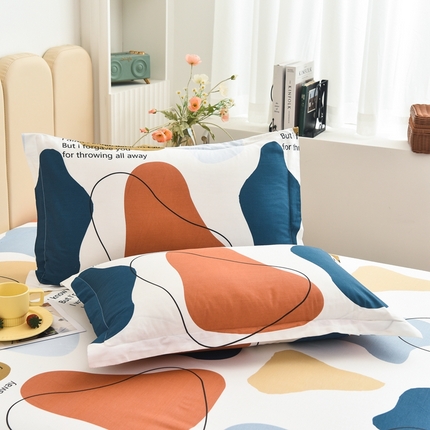 91家纺网 家纺一手货源 找家纺 （总）名优家纺 2024新款13070全棉印花系列单品枕套