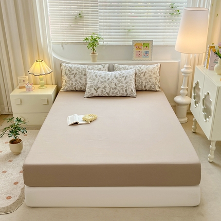 91家纺网 家纺一手货源 找家纺 （总）雅阁尔家纺 2024新款直播热款水洗云朵棉单品单床笠被套罩床垫套