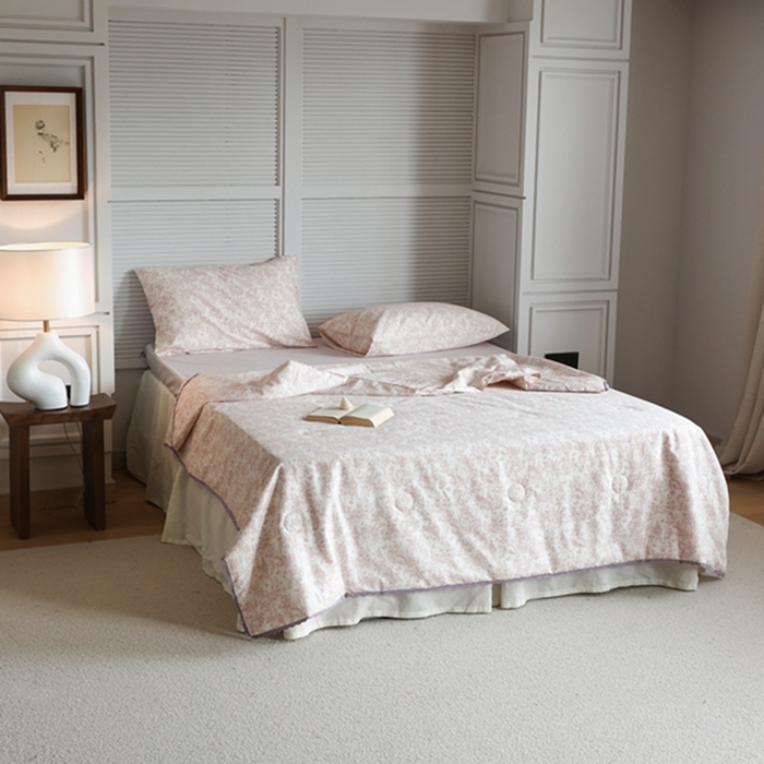 91家纺网 家纺一手货源 找家纺 棉眠 2024新款纯棉夏被 森物语